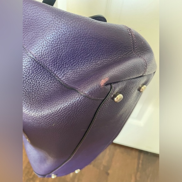 Purple Coach Purse 💜 Edie Handbag - Picture 6 of 17